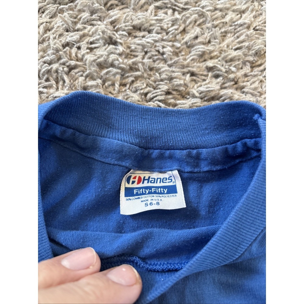 Vintage 80s St. Thomas Single Stitch T Tee Shirt Short Sleeves Small S Blue - Picture 3 of 5